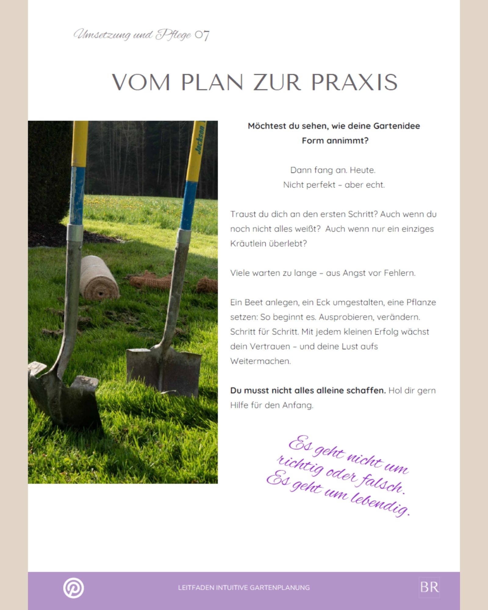 Vorschauseite aus dem Leitfaden Vom Plan zur Praxis