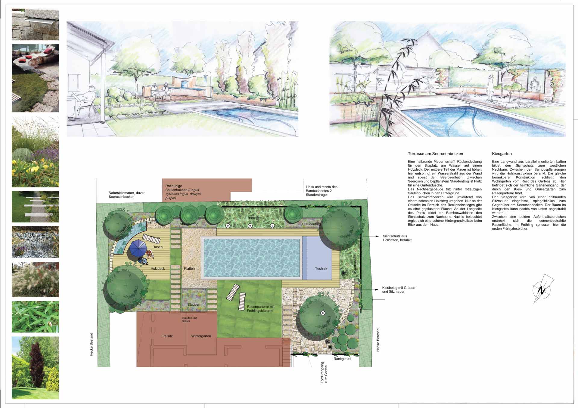 Gartenidee plus · 500 m² Poolgarten
